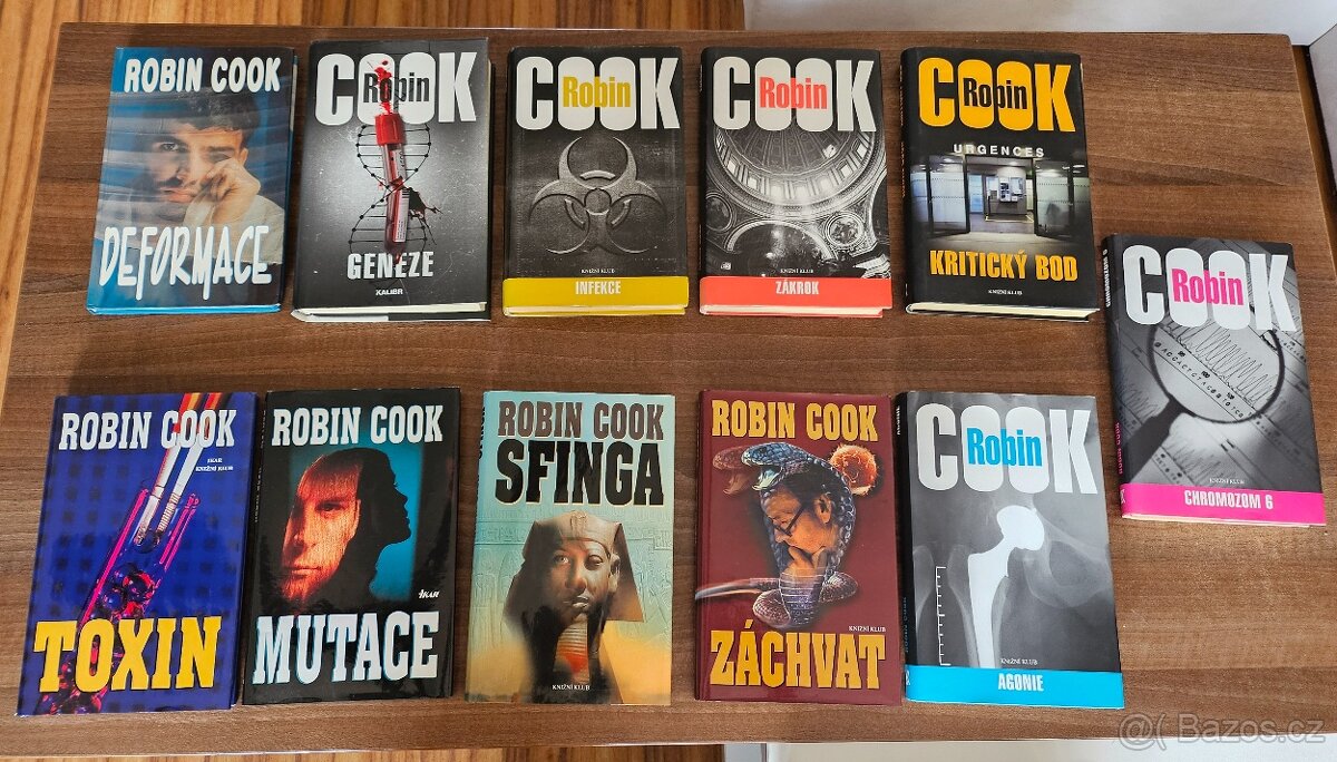 Detektivky od autora Robin Cook 11ks