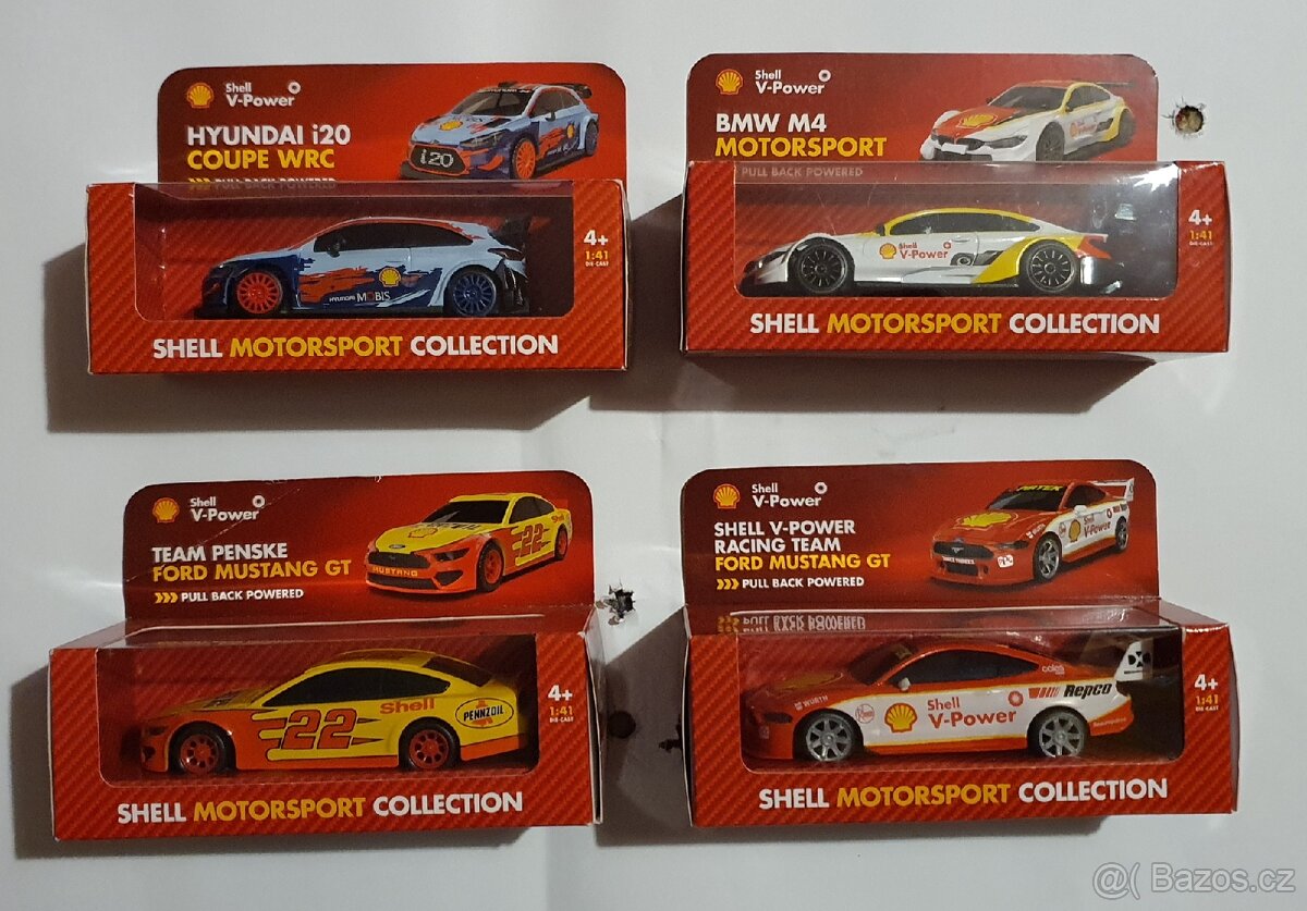Shell Motorsport sada 1:41 Bmw m4, Ford Mustang