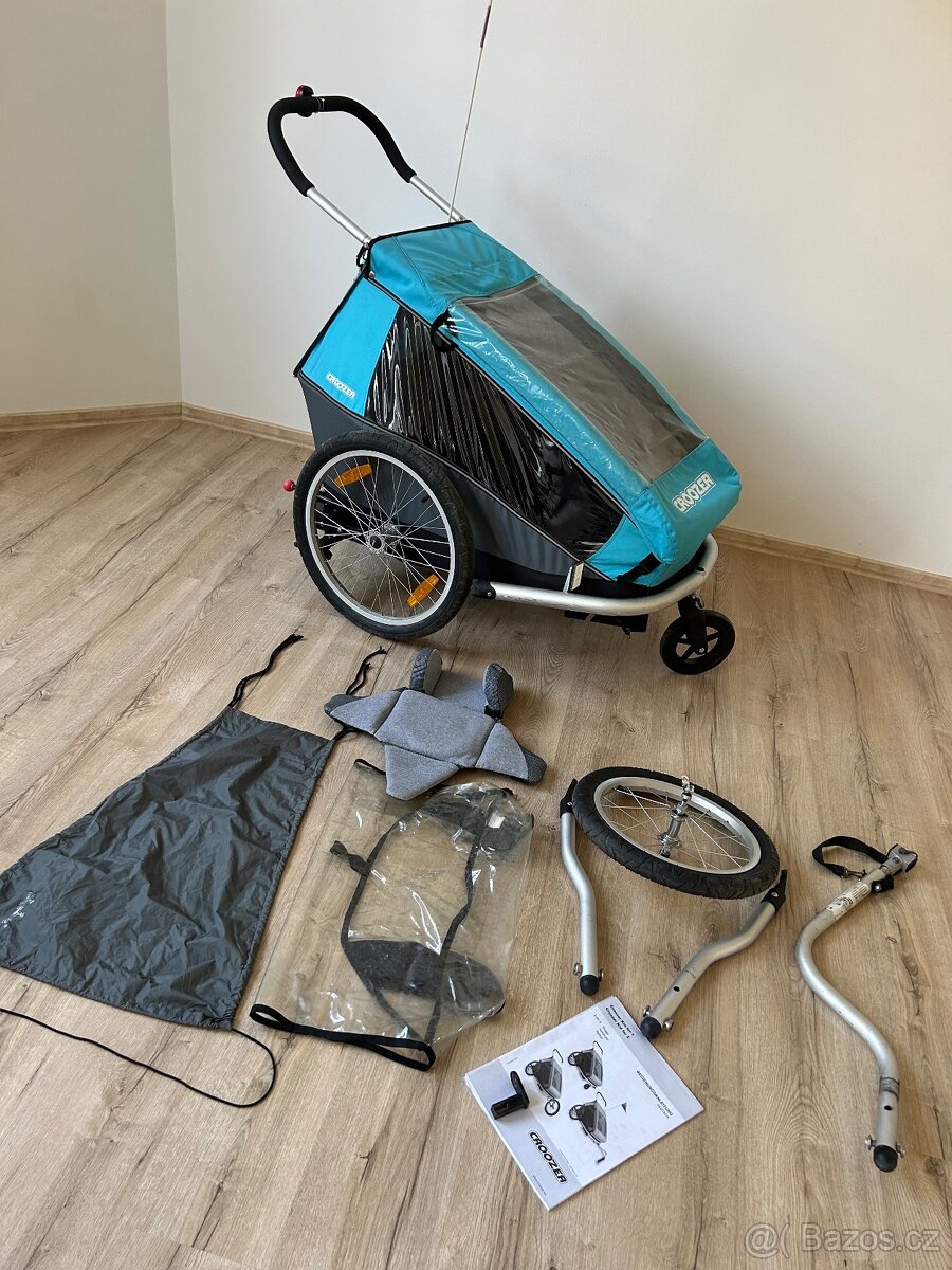 Vozík za kolo Croozer Kid for 1, 3v1, přívěs,kočárek,jogger