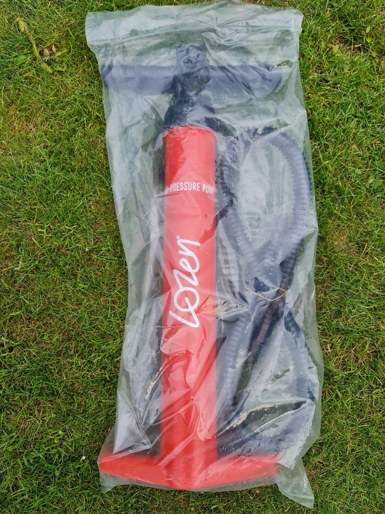 Dvoučinná pumpa LOZEN RED na paddleboard - nová