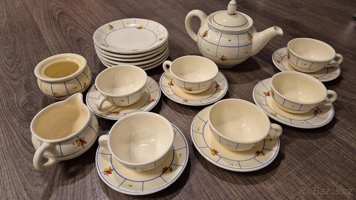 Starožitný čajový servis DITMAR URBACH
