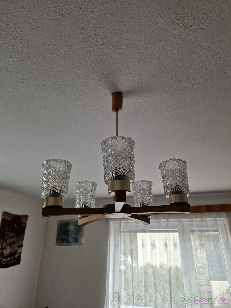 Retro lustry a svítidla. , více druhů