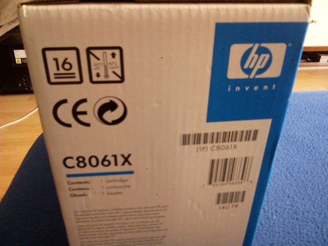 Toner originální černý HP 61X , HP C8061X