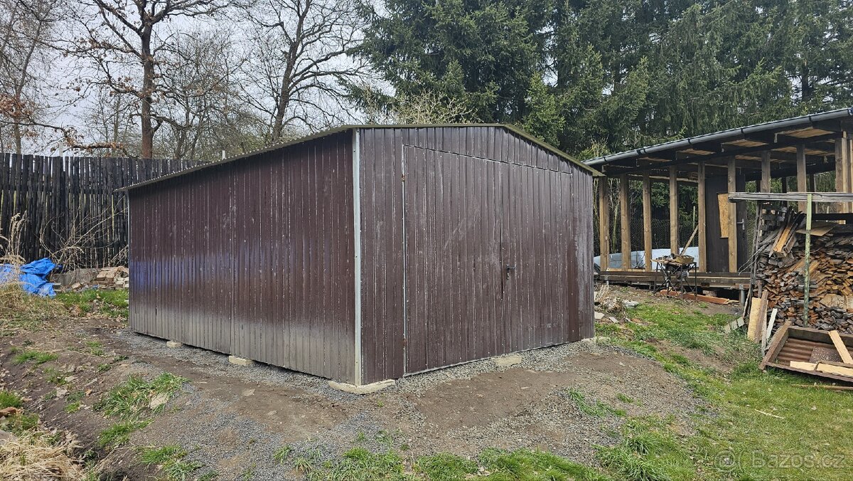 Plechová garáž 4x6m