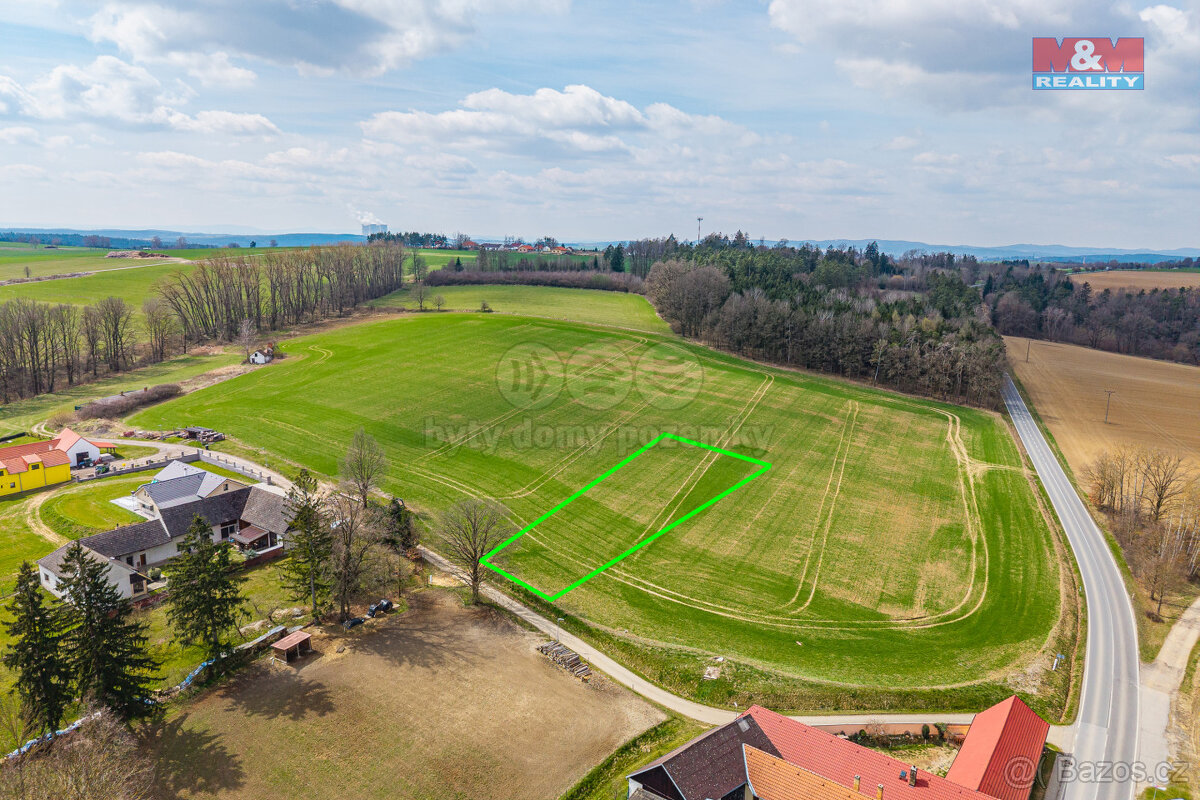 Prodej pozemku k bydlení, 1300 m², Bečice