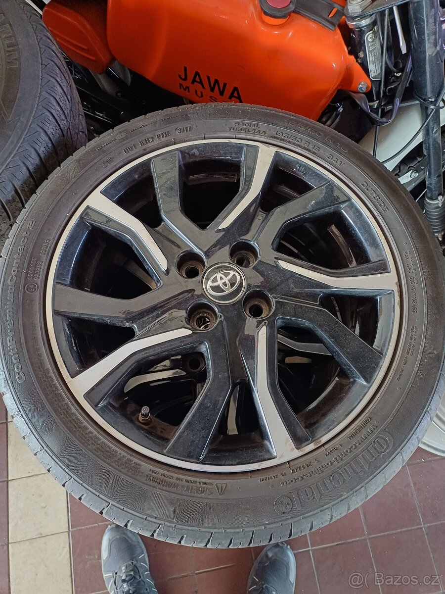 ORIGINÁL ALU KOLA +PNEU TOYOTA 4X100