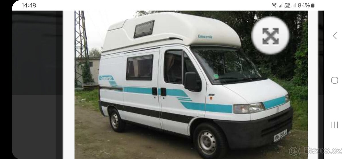 Prodám obytný Peugeot Boxer Concorde,obsah-2.5td(85kw)