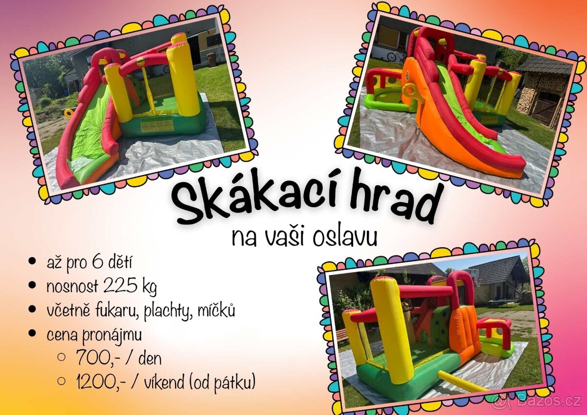 pronájem skákacího hradu