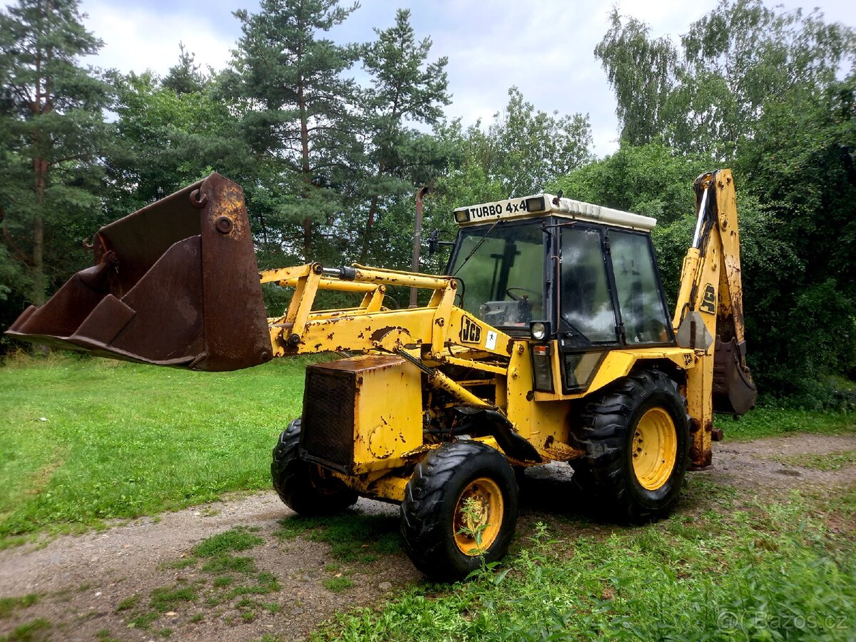 Traktorbagr JCB 3cx Turbo, 4x4, klapačka, 2x lžíce