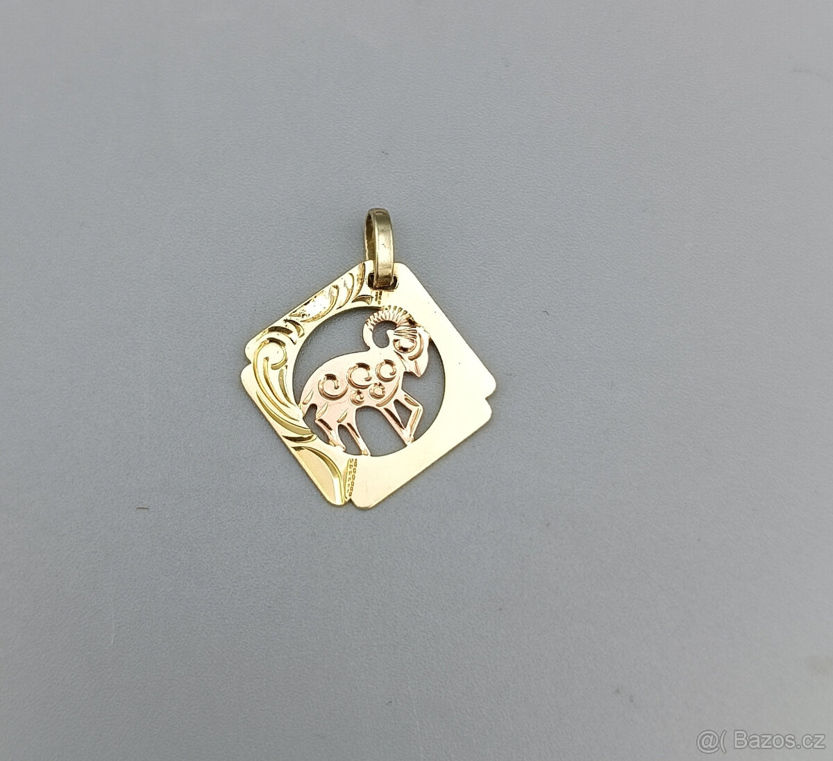 Zlatý přívěsek Beran 1,15g, 14 kt, 585/1000