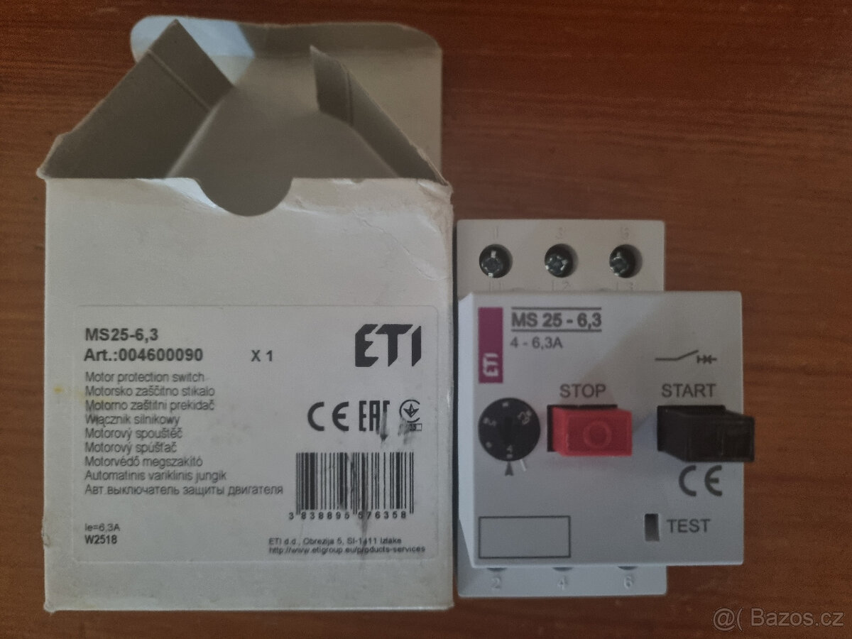 Motorový spouštěč MS25-6,3