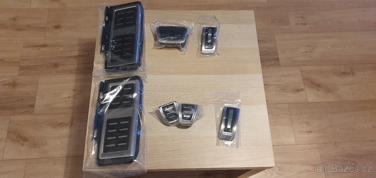 Hliníkové sportovní pedály pro vozy Škoda a VW