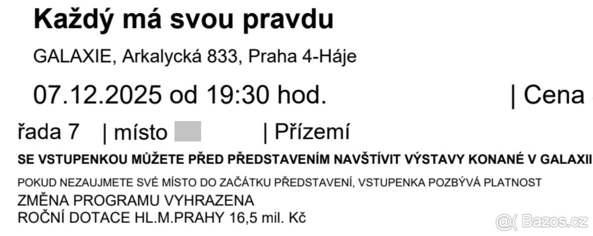 ejvické divadlo: 2x Každý má svou pravdu | 7. 12. 2025 19:30