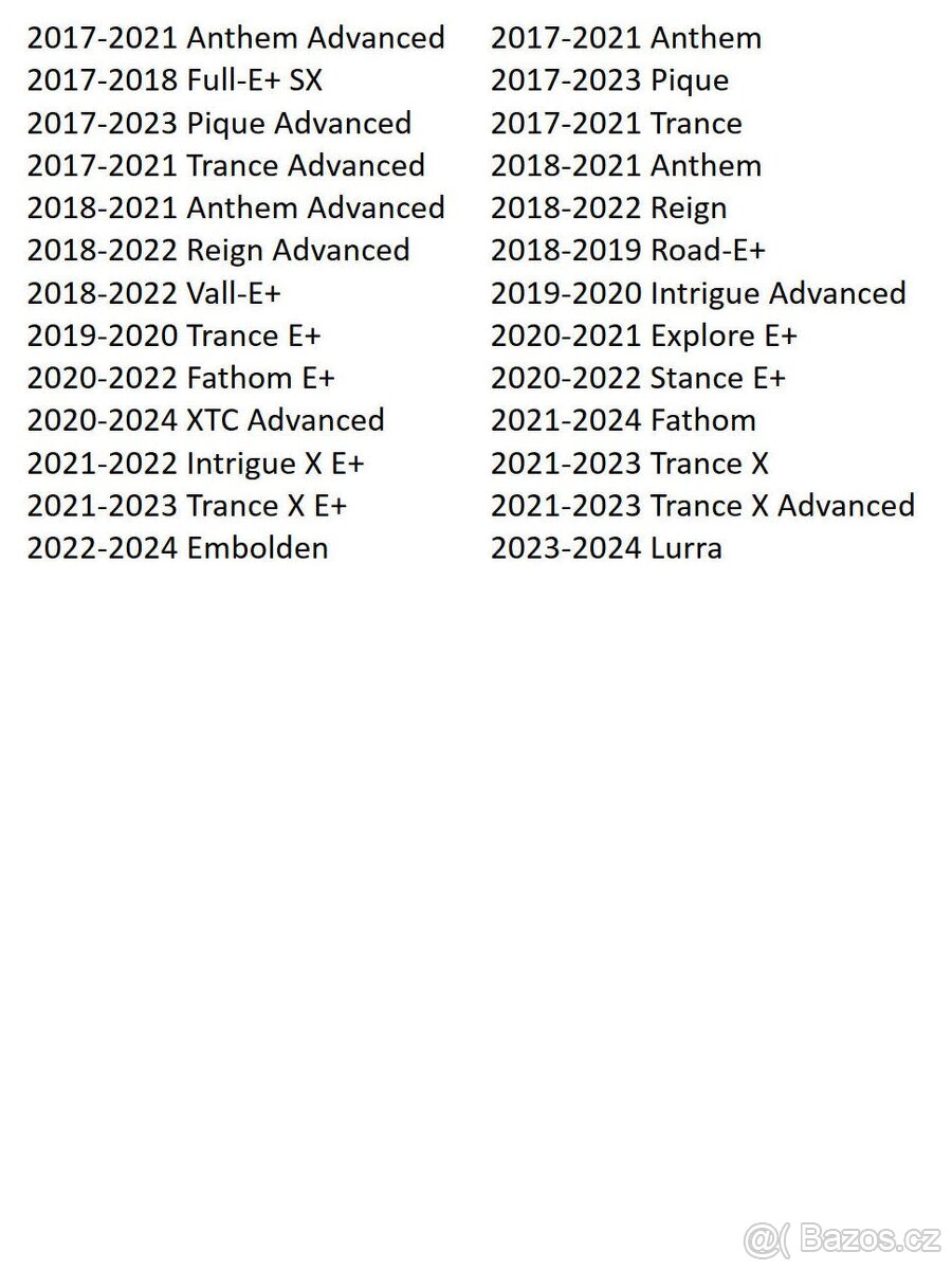 Nové patky kompatibilní se spoustou modelů kol Giant a Liv