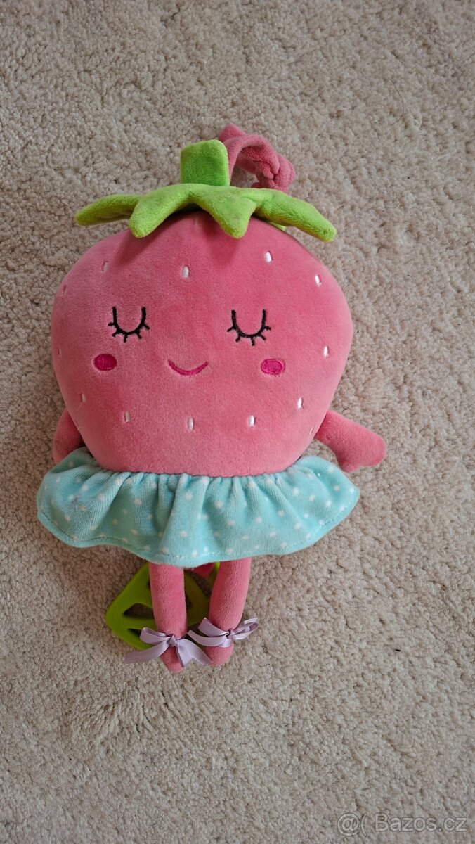 Hrací růžová jahůdka
