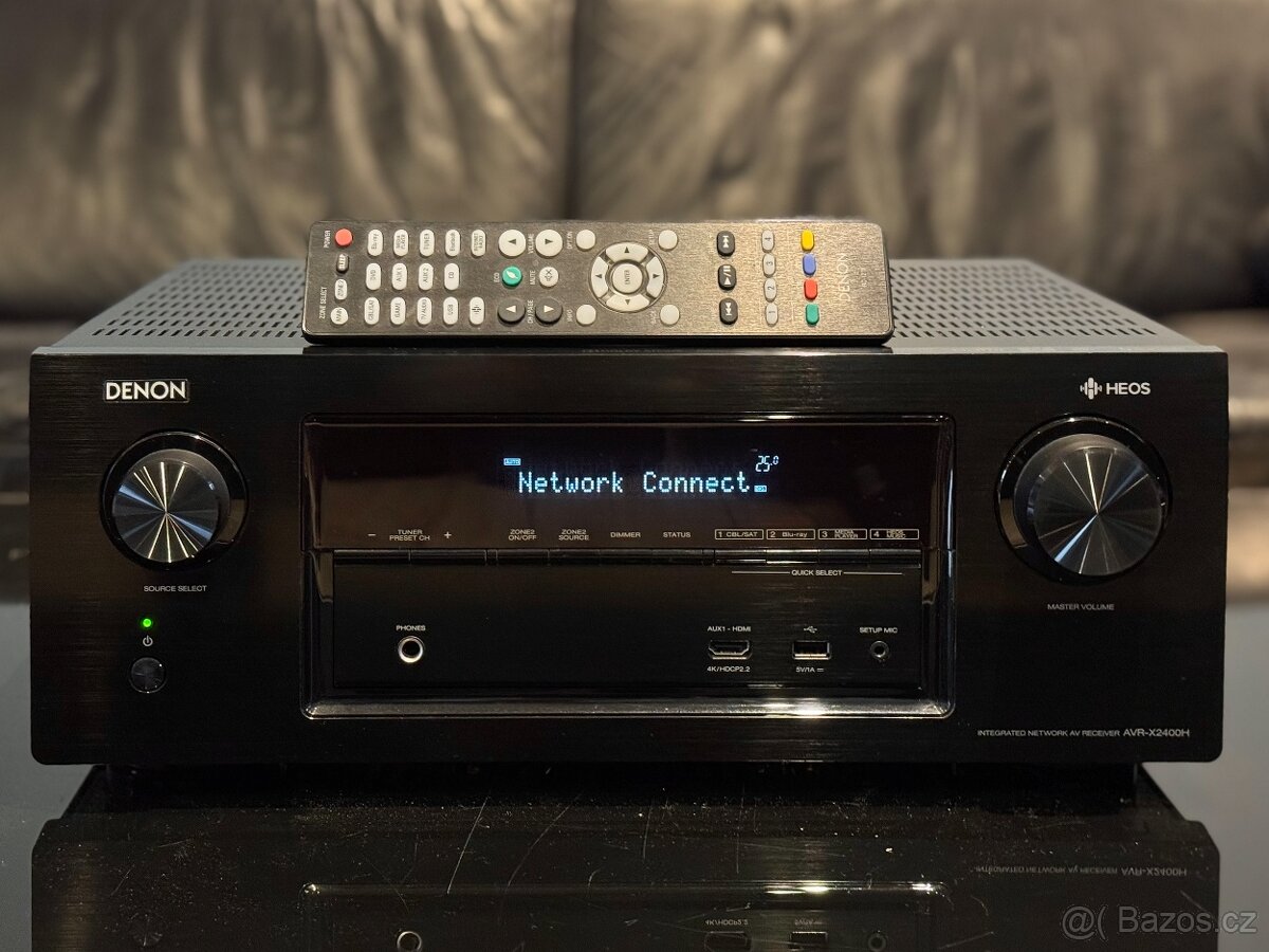 Denon AVR-X2400H 7.2 integrovaný síťový AV receiver
