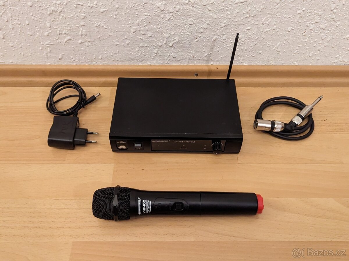 Omnitronic VHF-101 – bezdrátový mikrofonní set