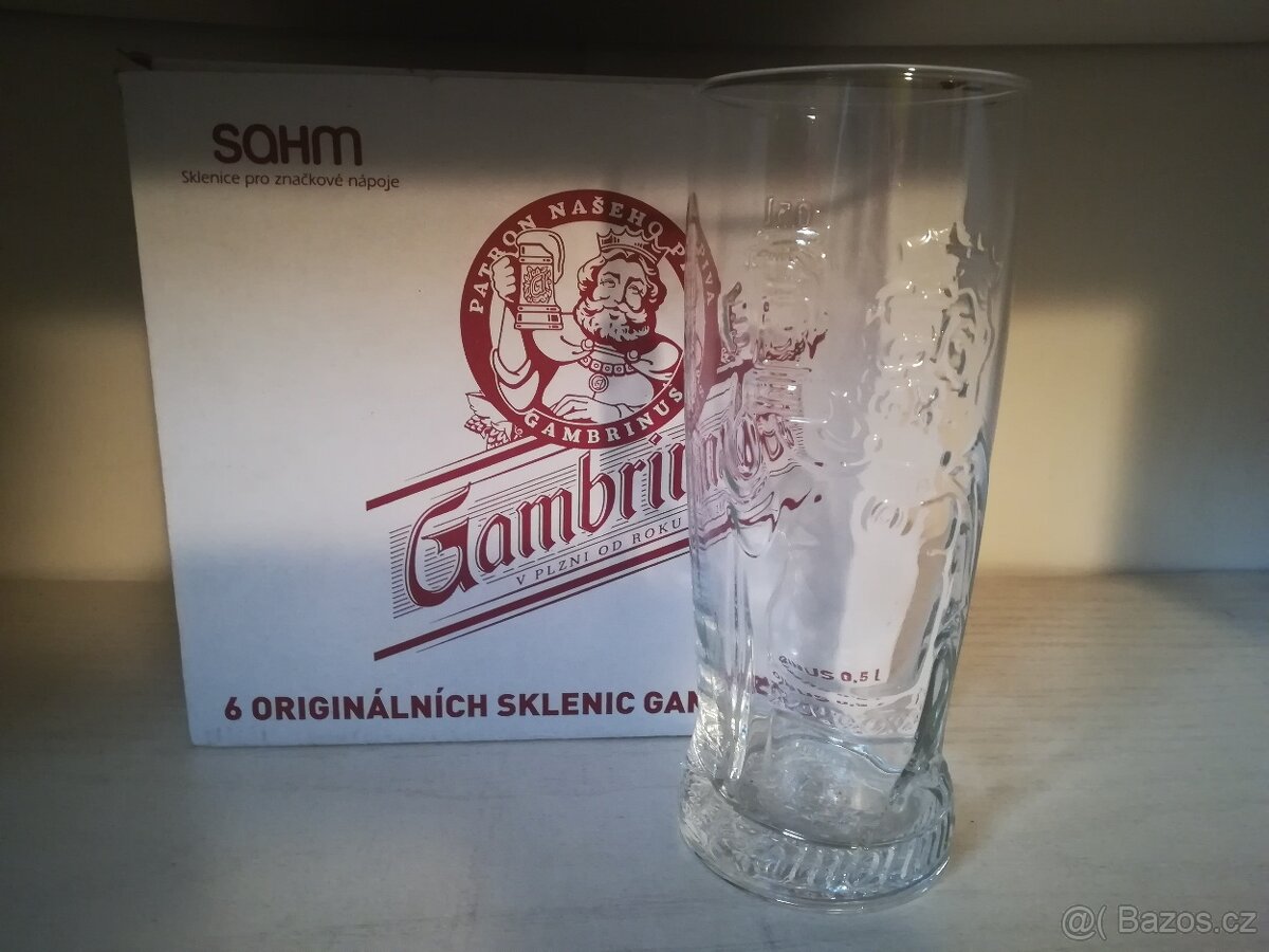Sada 6 kusů sklenic Gambrinus 0,5l