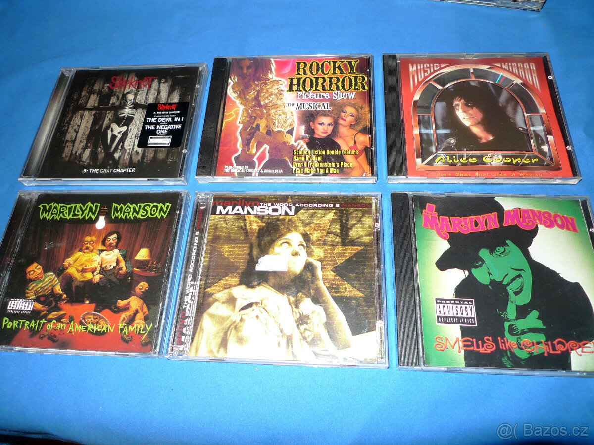 CD rock metal cz-en, stojan na cd