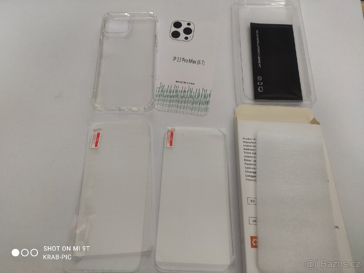 Sada pro iPhone 13 Pro Max (silikonový kryt a 2x sklo)