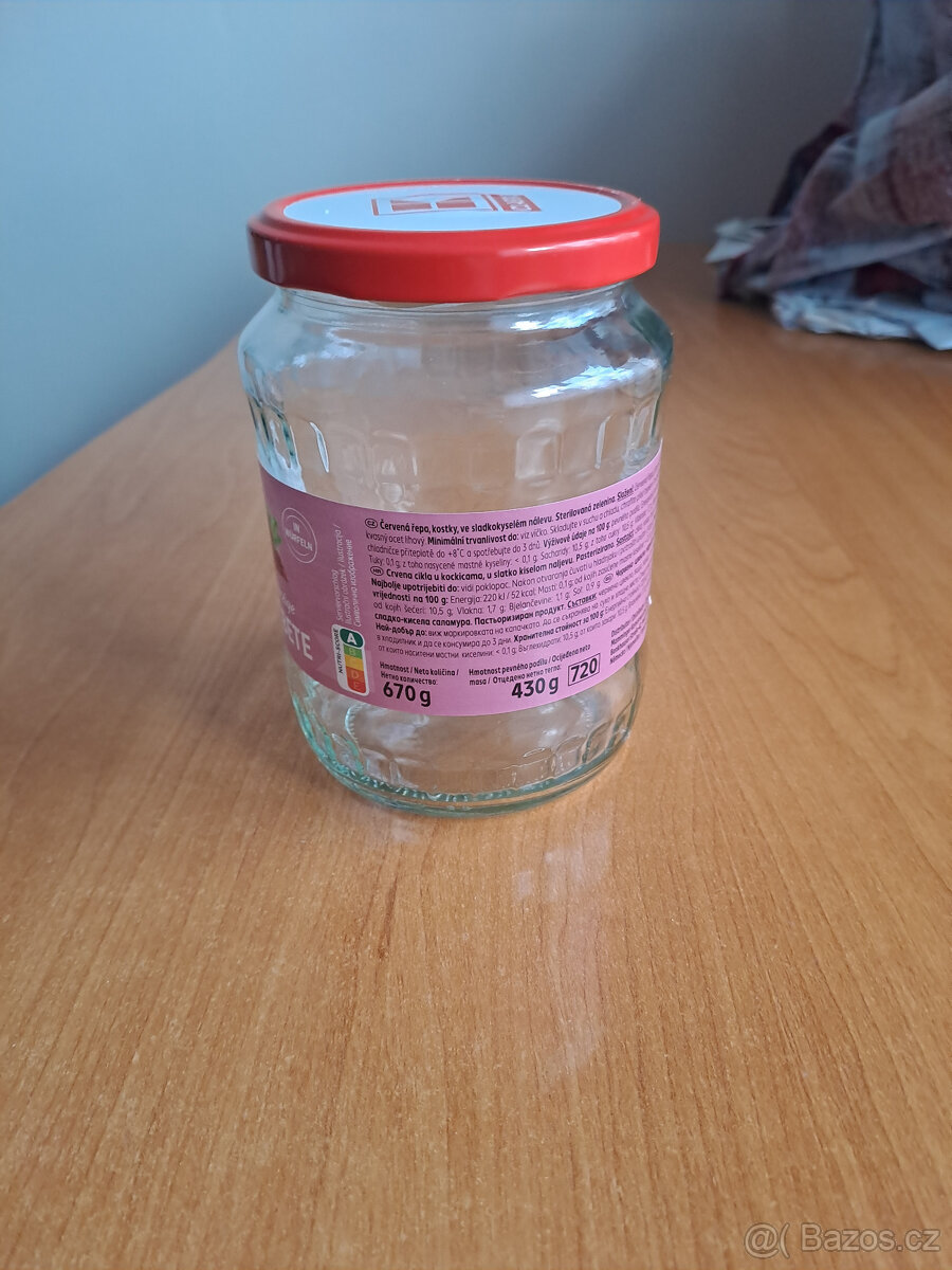 Prodám sklenice s bajonetovým víčkem