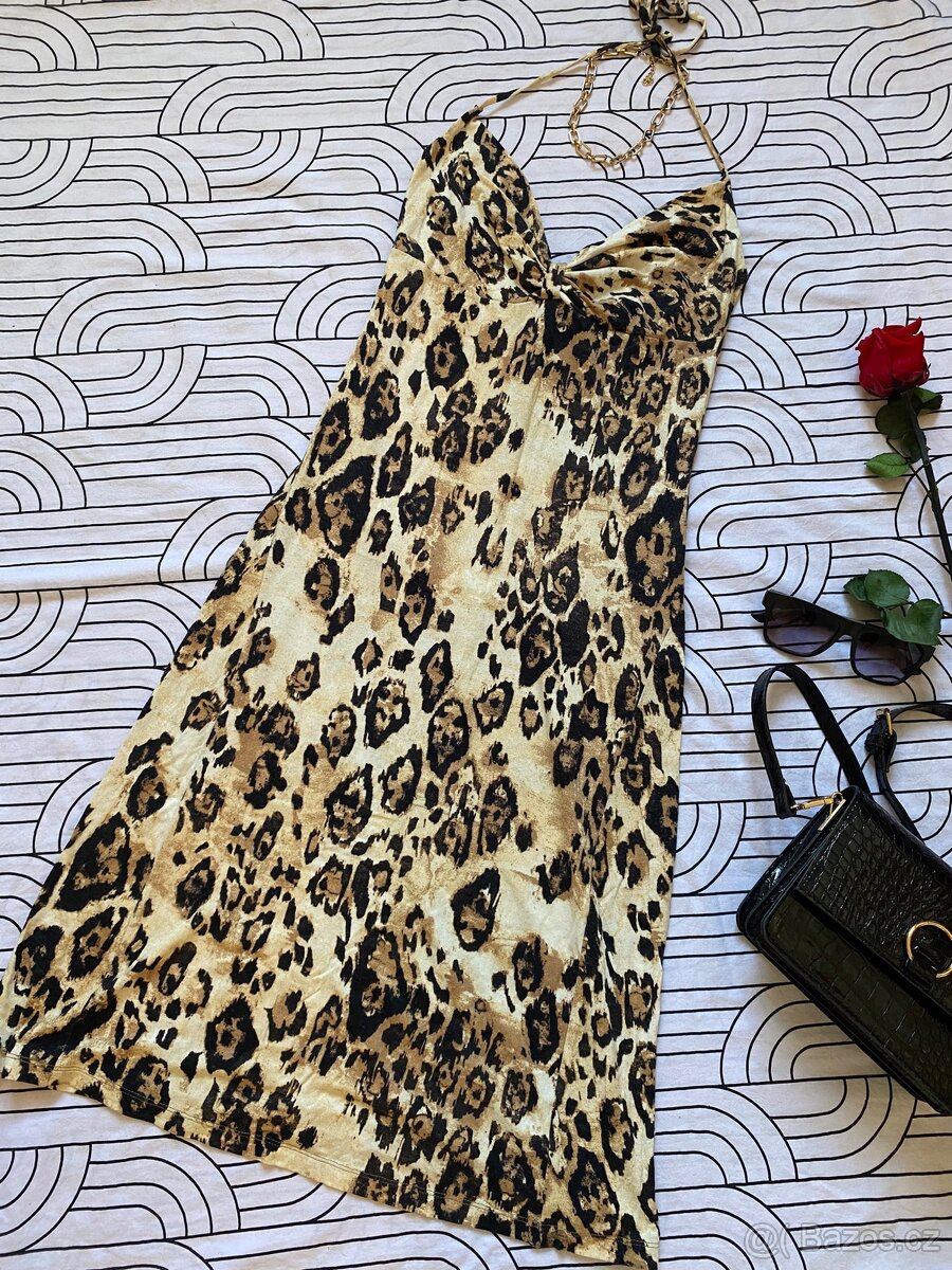 Tygrované šaty Mango M / 38 / 10