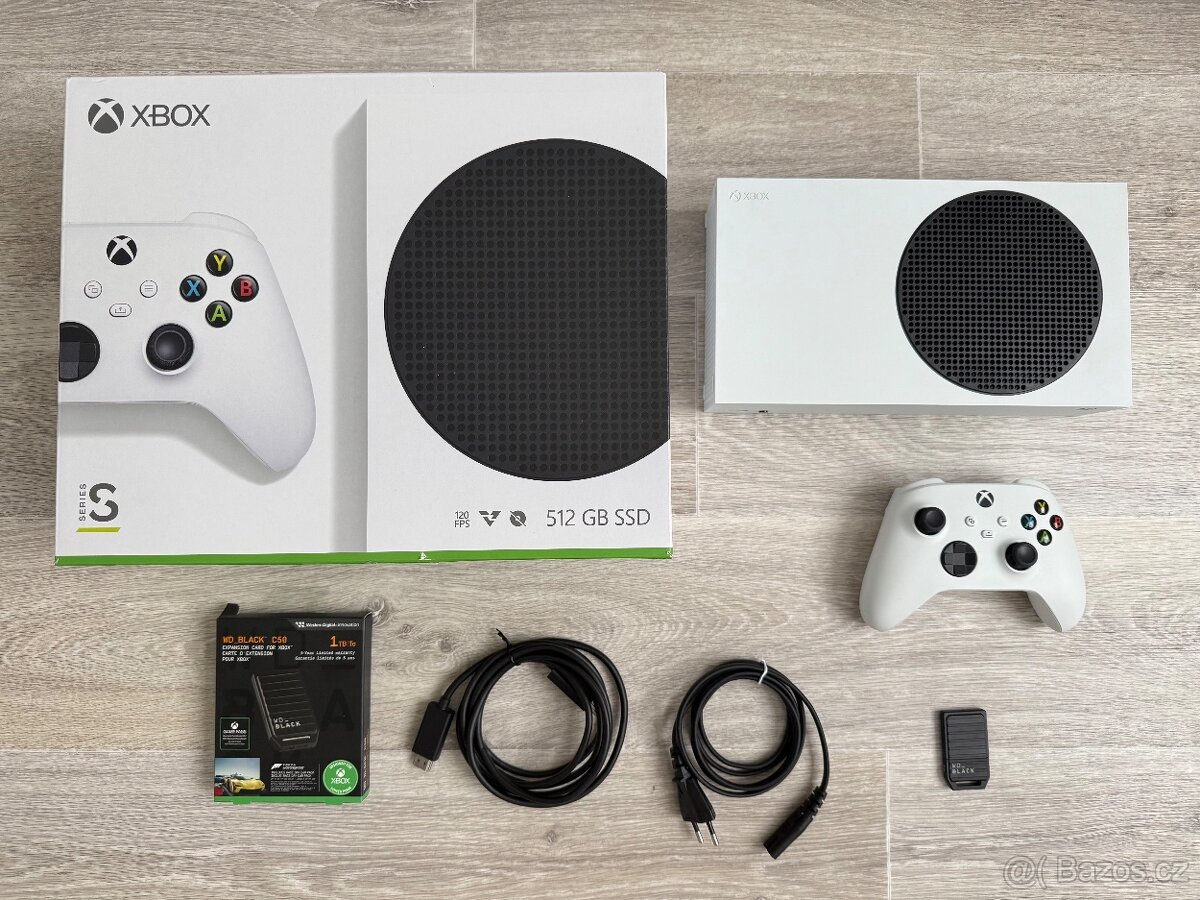 TOP STAV, záruka - Xbox Series S 500 GB +1 TB WD rozšíření