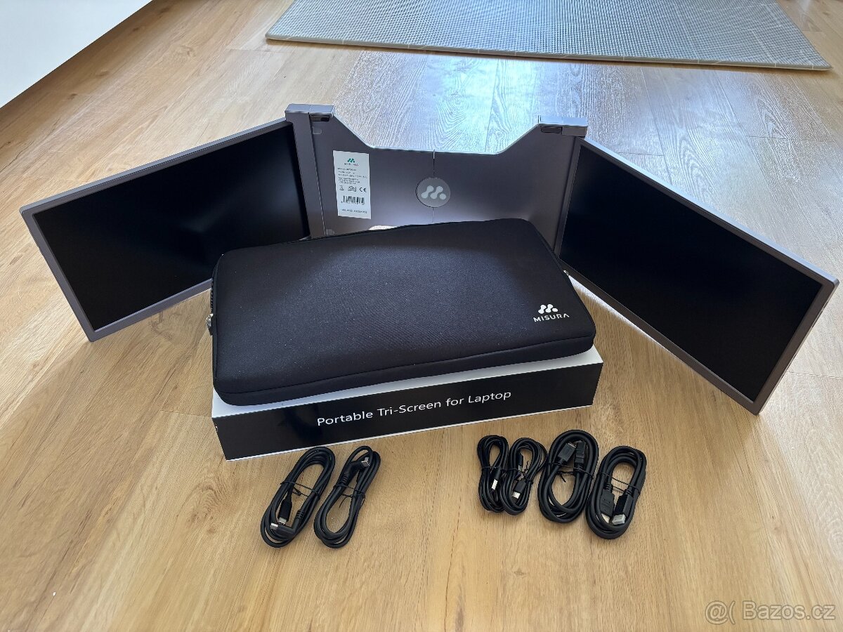 přenosný set monitorů Misura 15" 3M1500S, vč. pouzdra