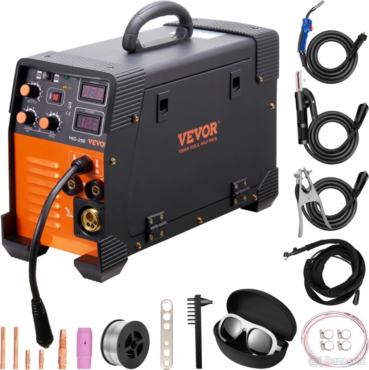VEVOR MIG svářečka 250 Amp MIG LIFT TIG Oblouková