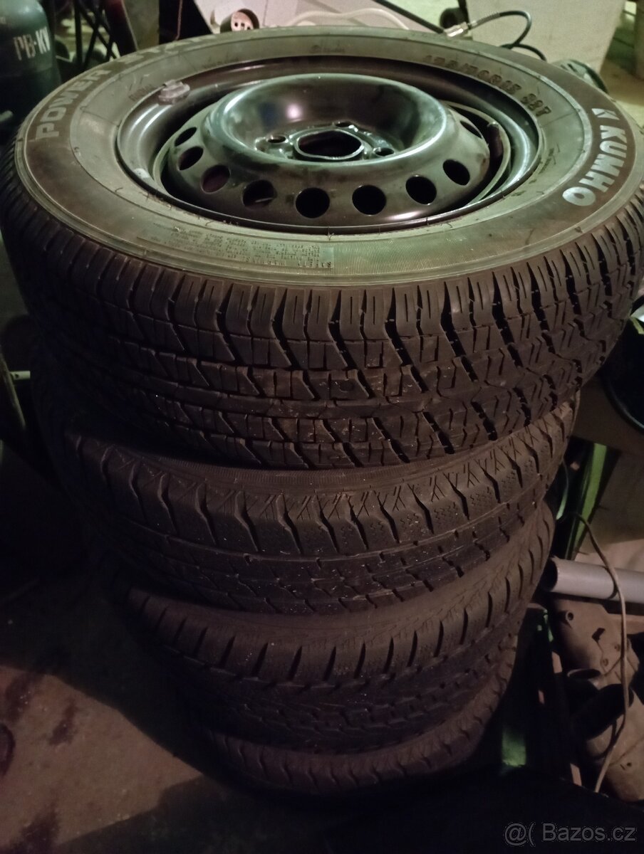 5x disk ET49 5-JX13, to pneumatiky 175/70 R 13 T a rezerva