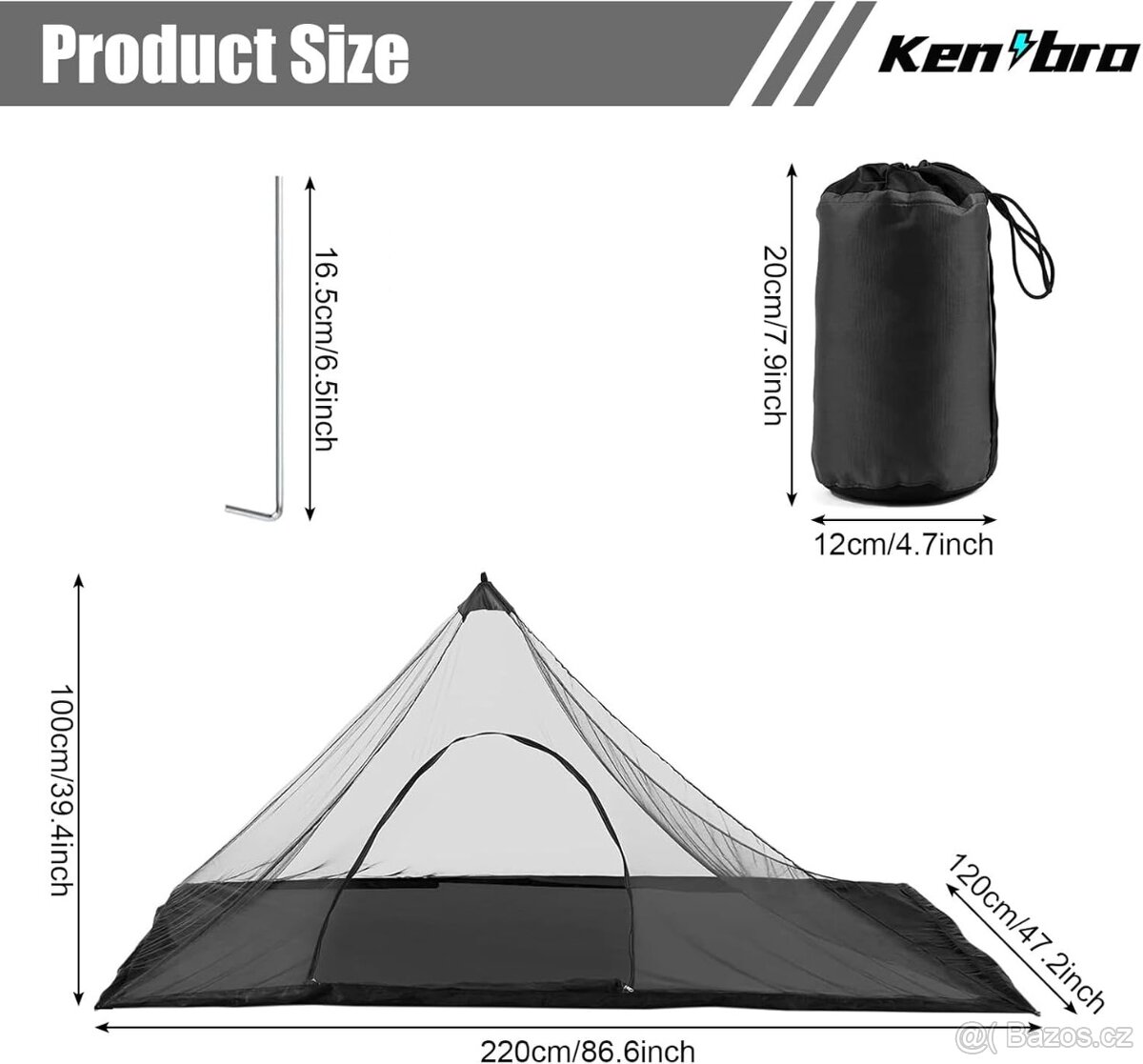 ultralight moskytiera pod tarp,stan