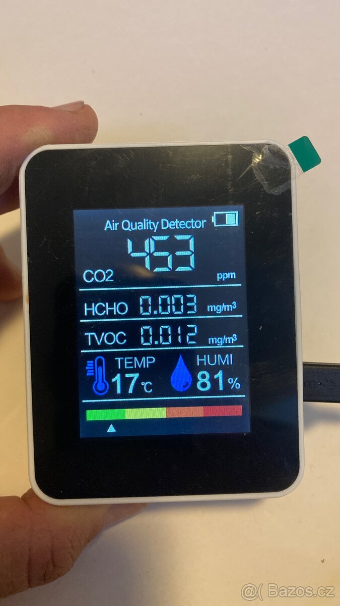 Detektor kvality ovzduší CO2