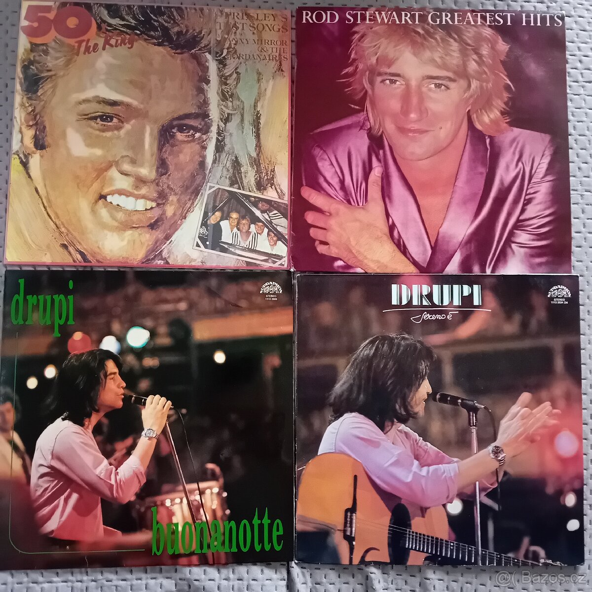 LP desky Drupi, Elvis Presley, Rod Stewart
