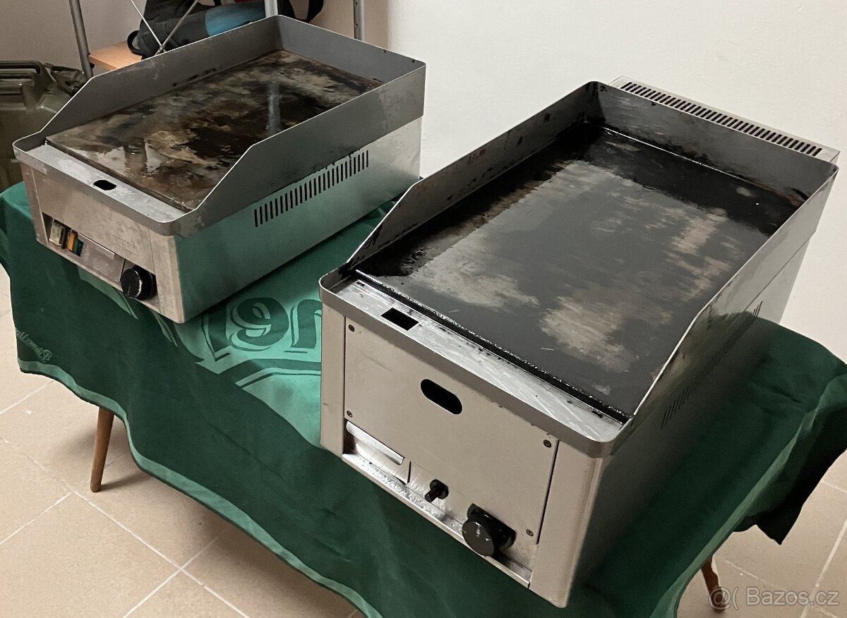 Prodám dva klasické grilovací tály