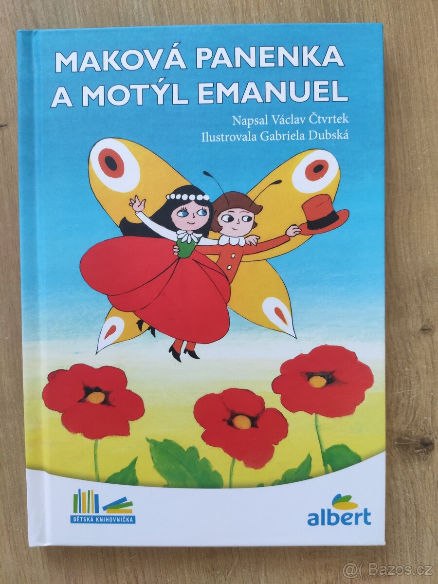 Maková panenka a motýl Emanuel kniha NOVÁ