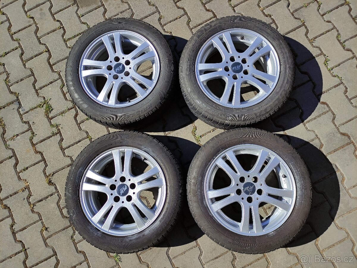 Alu litá kola VW POLO 5, 185/60/15 + šrouby,5x100mm