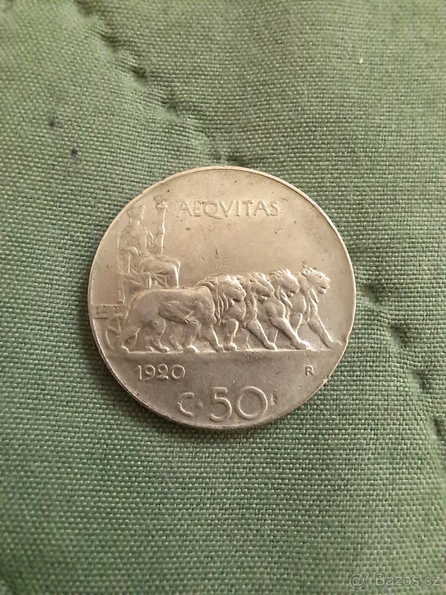 Mince 50centesimi 1920