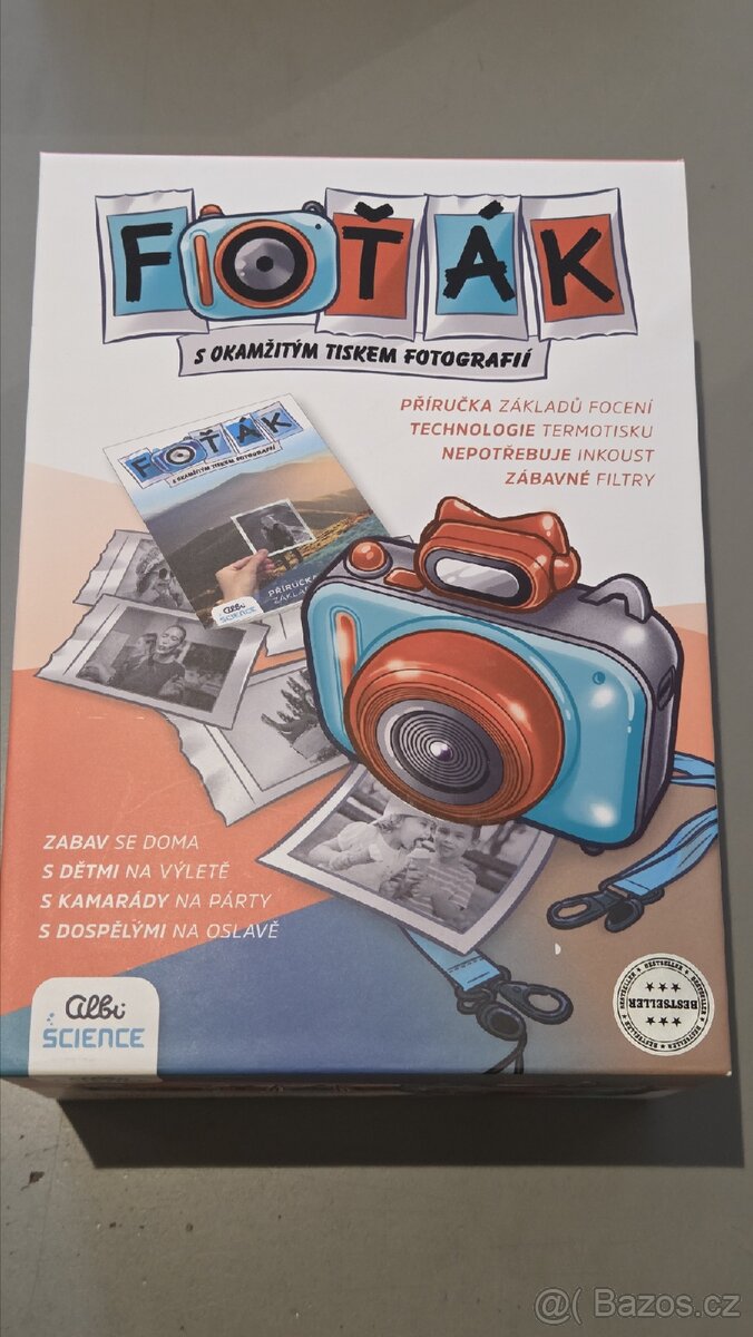 Dětský foťák s termotiskem modrý