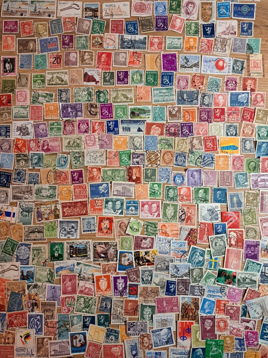 Sbírka známek severských zemí