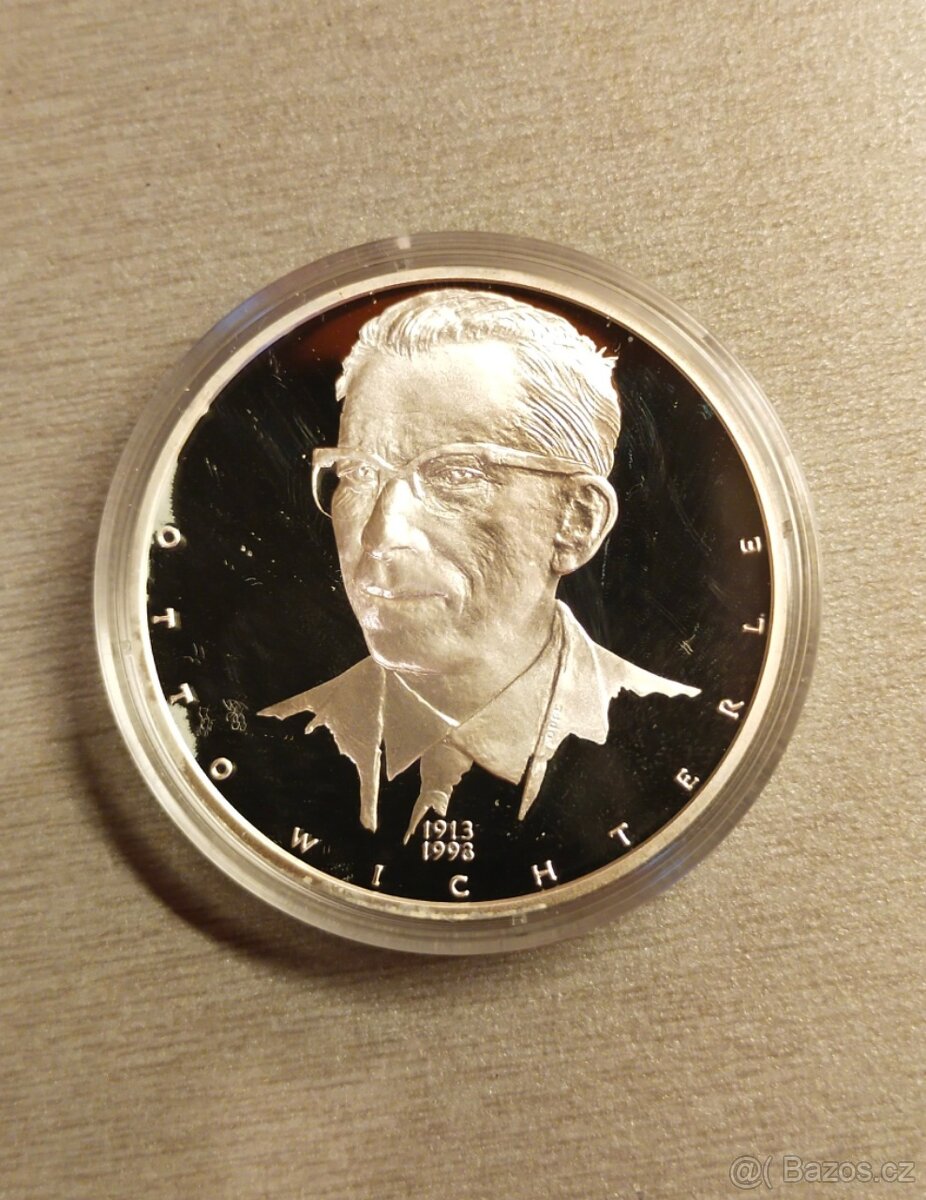 Stříbro medaile Největší osobnosti-Otto Wichterle
