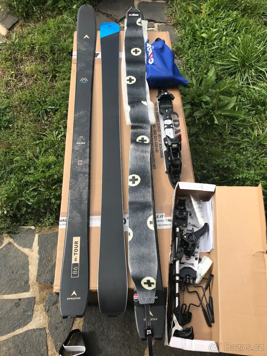 Skialpinistický set Dynastar, vázání Tyrolia, pásy Colltex