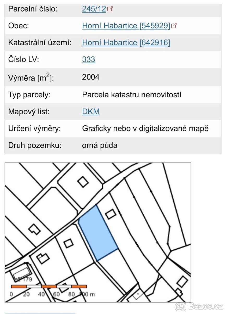 Stavební pozemek - parcela 2000 m2