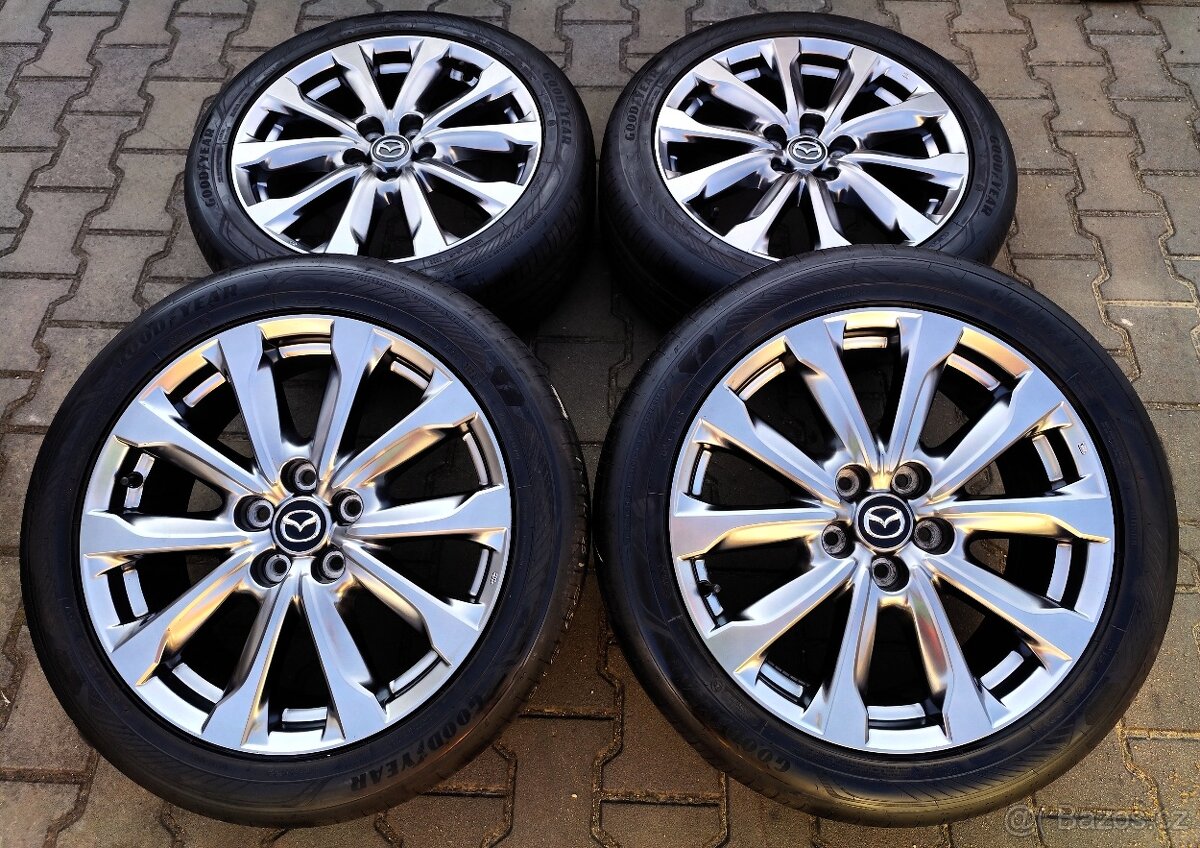 Alu kola originál Mazda CX-3 5x114,3 R18 KRÁSNÁ TOP SADA