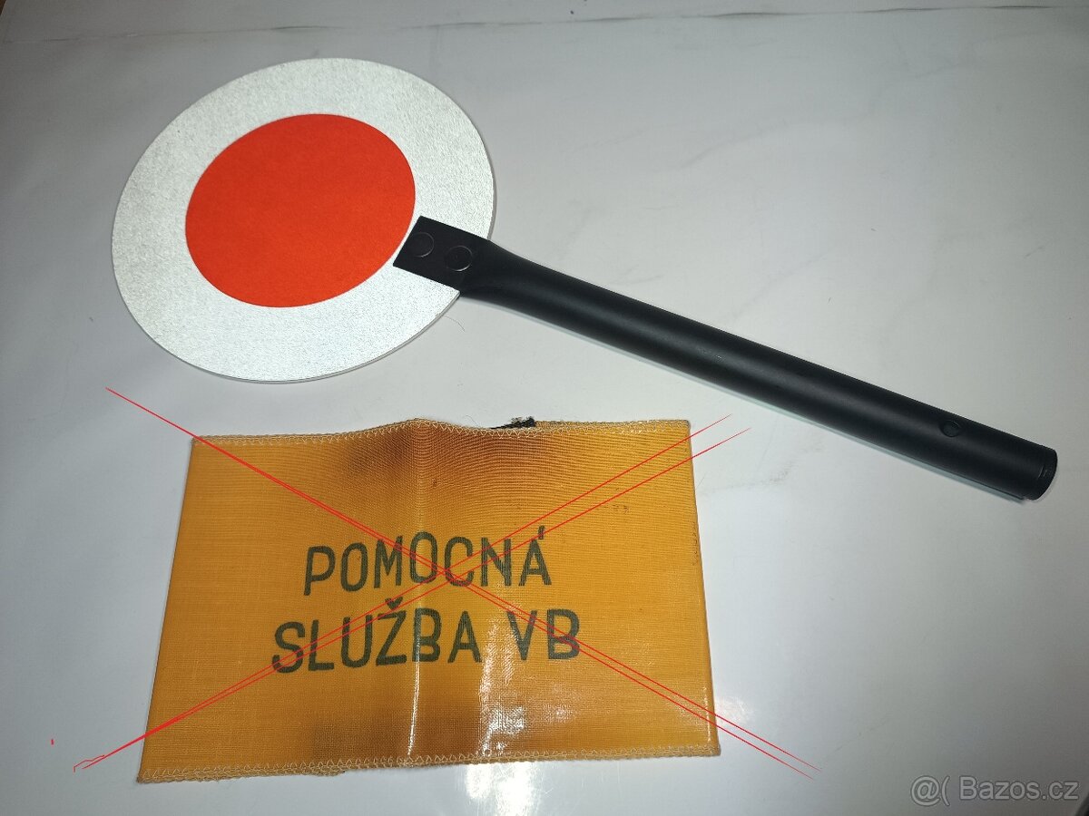rezervaceRukávová páska Pomocník SNB - VB + zastavovací terč