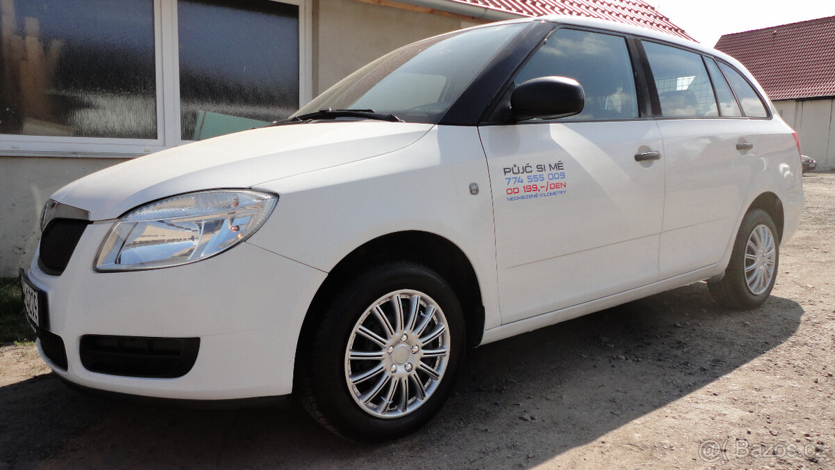 Půjčím Škoda Fabia II od 270kč/den,neomezené km