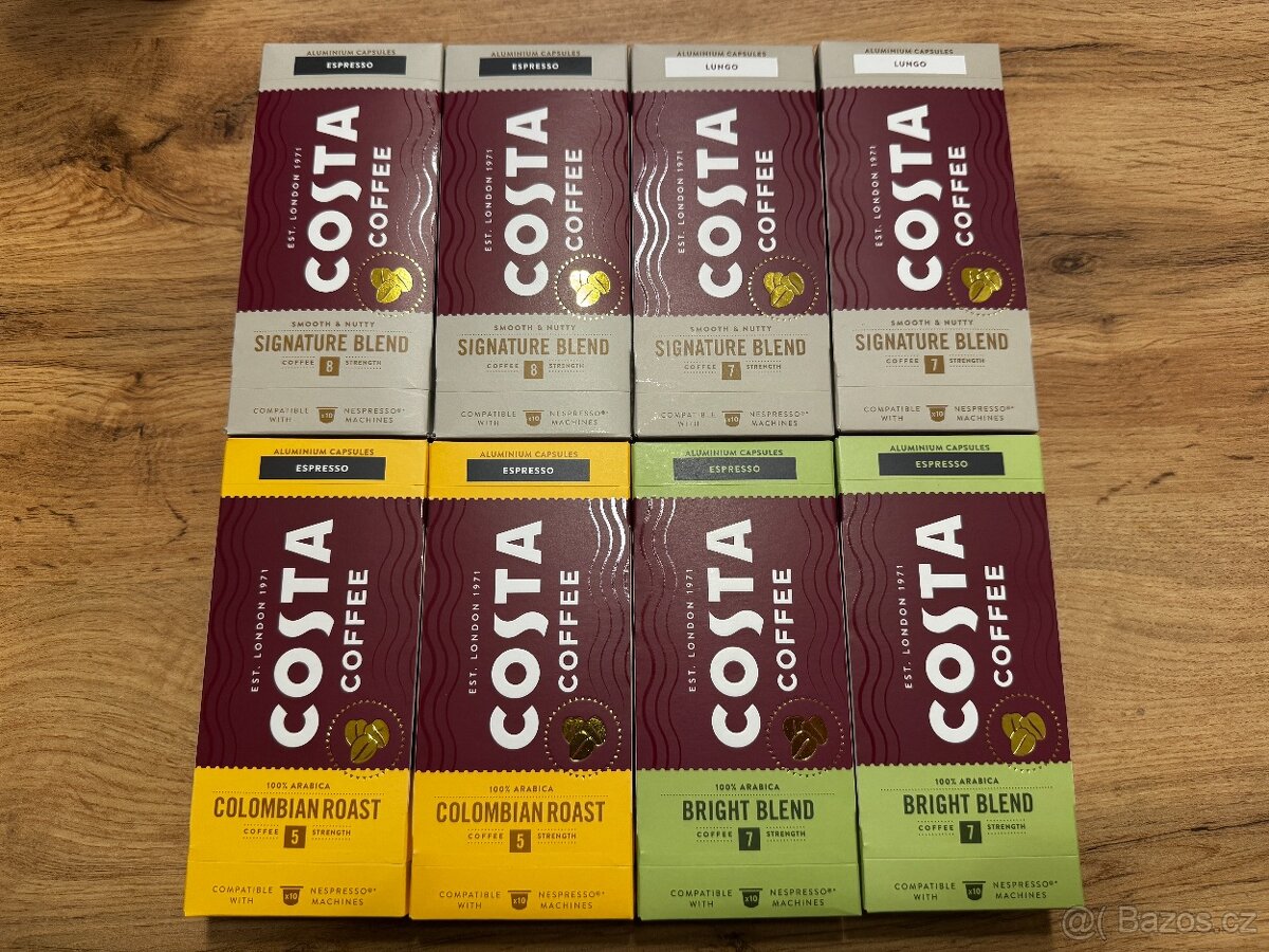 Kapsle Nespresso Costa Coffee