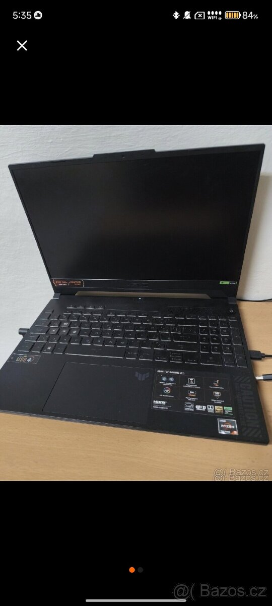 prodám novy asus tuf a15 za 7000Kč