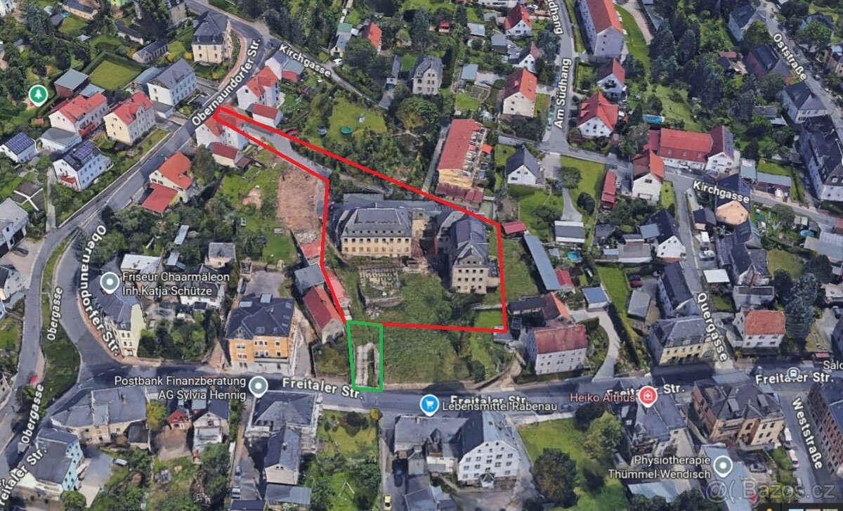 Prodej stavebního pozemku 1983 m², Rabenau, Německo