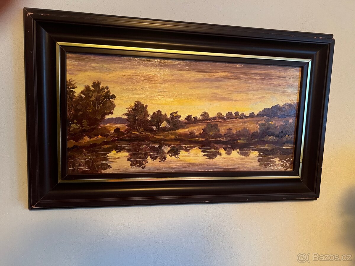Podmanivá olejomalba Podvečer