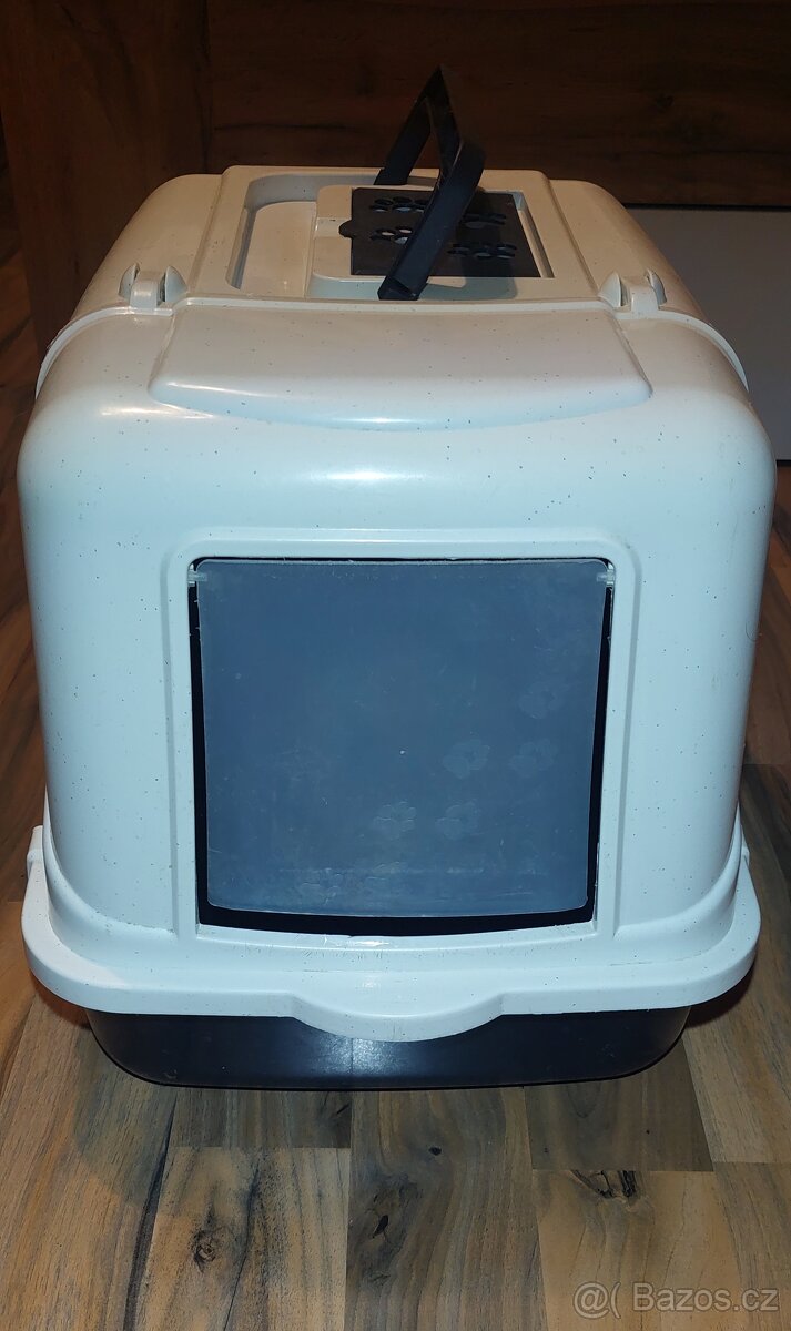 Krytý, kvalitní kočičí záchod (WC)+hračka zdarma